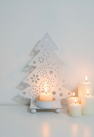 Swen OMBRE, tree shaped metal shadow tea light holder by SWEN - Tea light holder