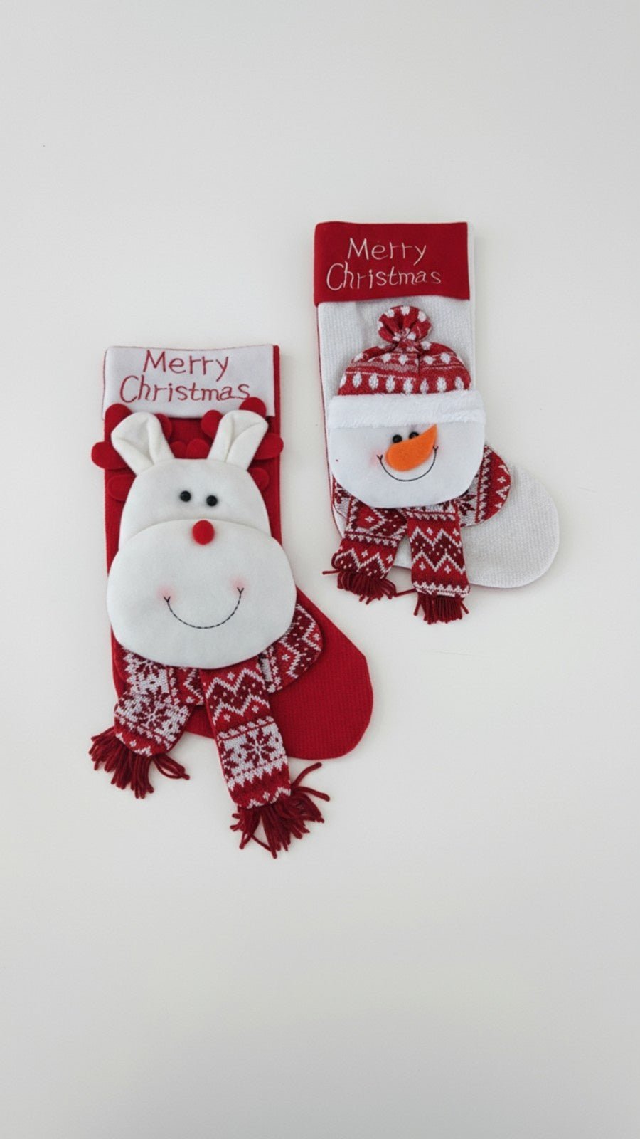 Swen VIONNE, Pack of 2 Whimsical Character Holiday Stockings - Christmas Stockings