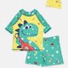 T-Rex Tune Boys T-shirt And Short Swim Set - KSW-SG-TNBY-3-4