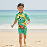 T - Rex Tune Boys T-shirt And Short Swim Set - 3 - 4 Years Kids Swimwear