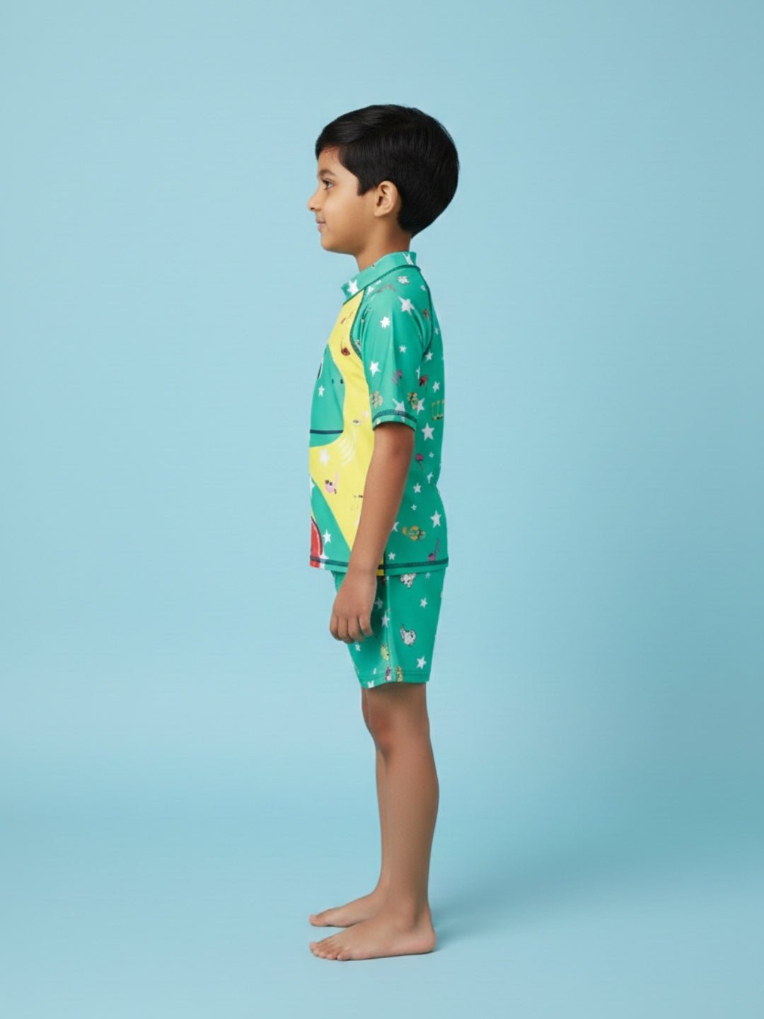 T - Rex Tune Boys T-shirt And Short Swim Set - 3 - 4 Years Kids Swimwear