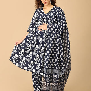 Taal Tarang Maternity and Nursing Kurta Set With Dupatta - MEW - SK - TALTR - S