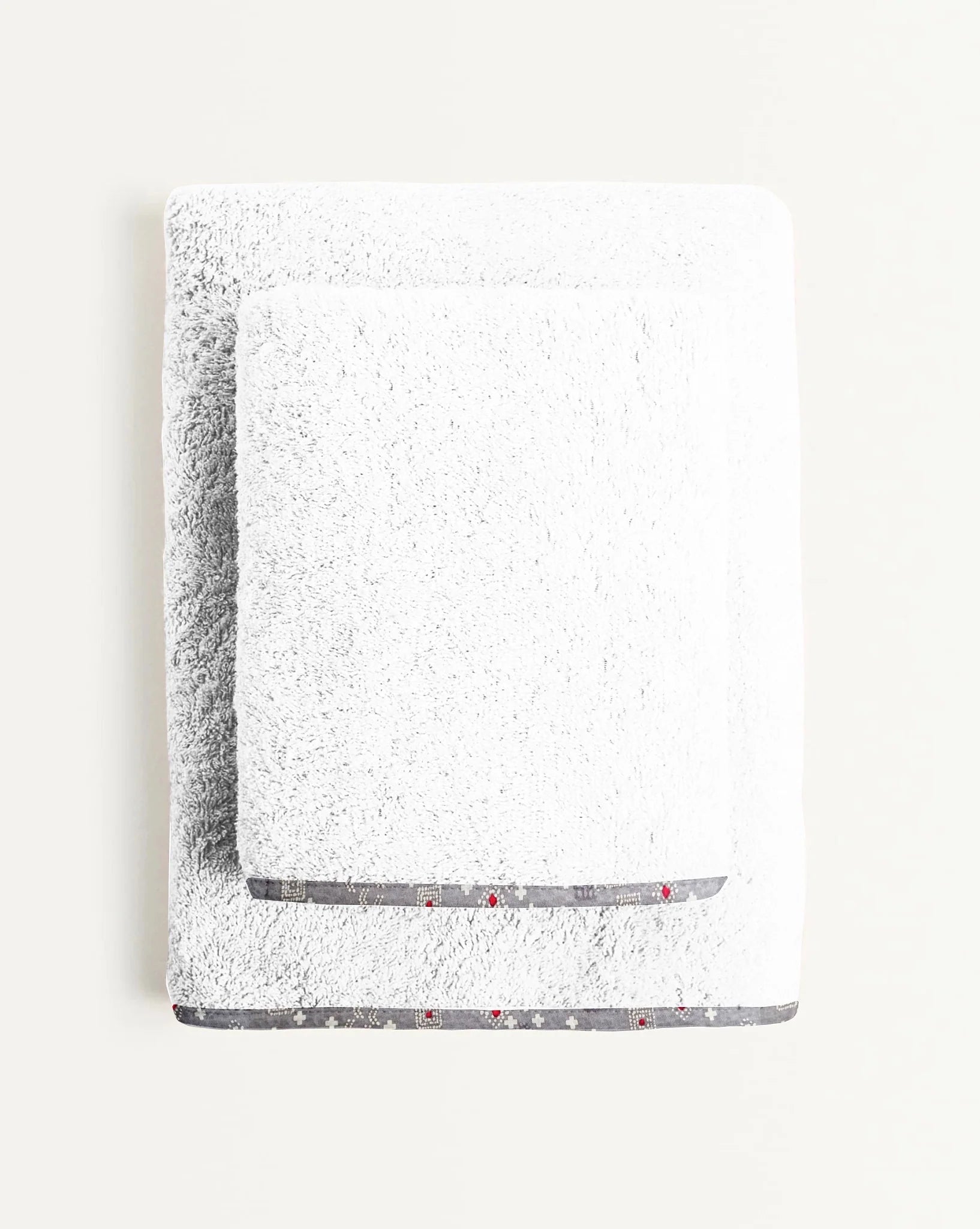 The Baby Atelier 100% Organic Grey Bandhani Print Organic Junior Towel Set