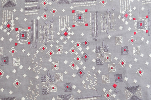 The Baby Atelier 100% Organic Grey Bandhani Print Organic Junior Towel Set