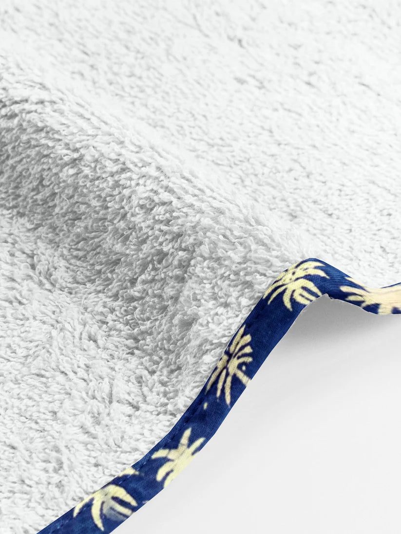 The Baby Atelier 100% Organic Floral Blue Organic Junior Towel Set