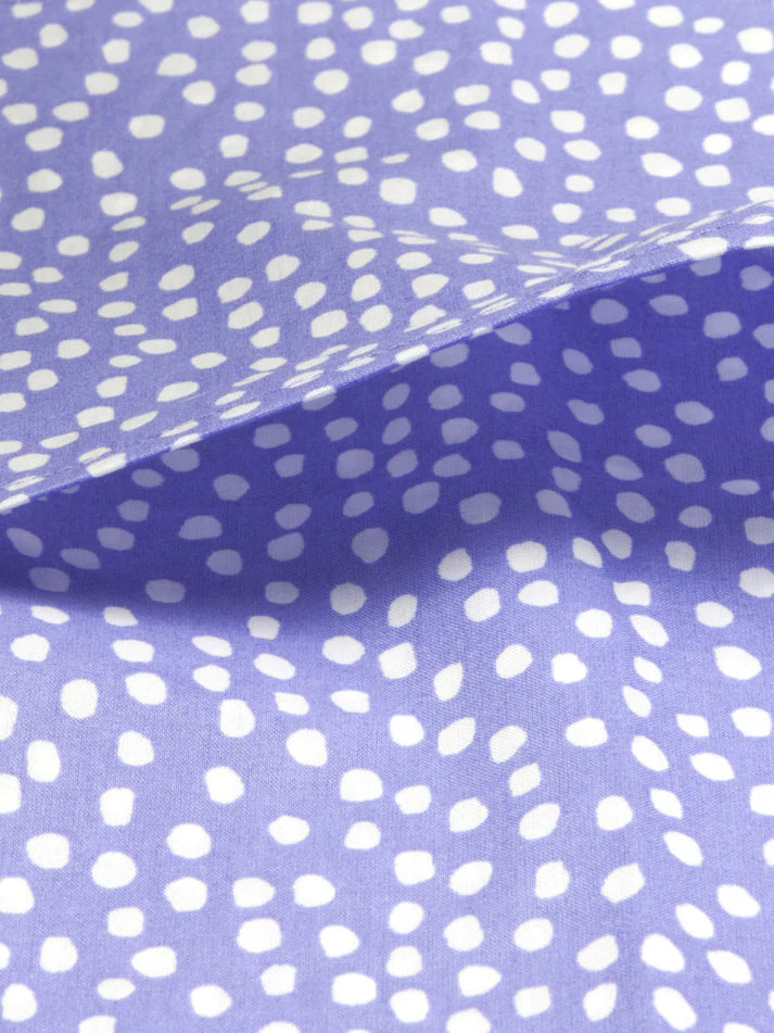 The Baby Atelier 100% Organic Baby Pillow Cover without fillers Purple and White Spots