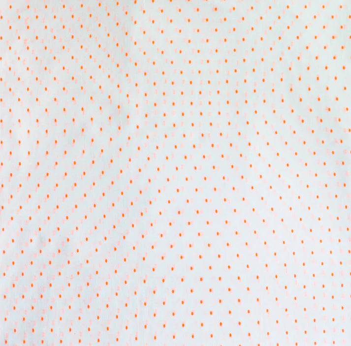 The Baby Atelier 100% Organic Baby Pillow Cover with fillers Neon Orange Dots