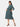 Teal and Black Stripes Cotton Maternity and Casual Dress - DRS-TLBSC-S