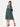 Teal and Black Stripes Cotton Maternity and Casual Dress - DRS-TLBSC-S