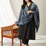 Teal Dream Acrylic Woolen Stole - WNTSTL - TLDRM