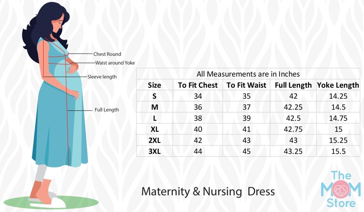 Teal Maternity and Nursing Drawstring Dress - DRS-TLMDW-S