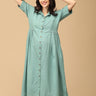Teal the Deal Maternity and Nursing Dress - DRS - SK - TLTDL - S