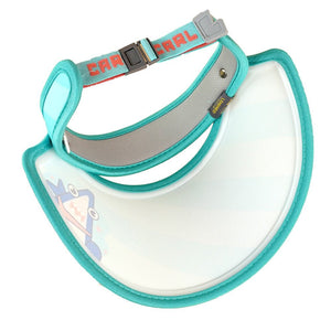 Teal Whale theme soft Fabric Visor Hat for Kids& Toddlers - 3 - 6 years Swim