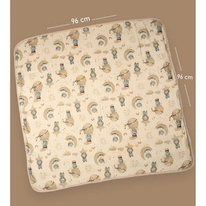 Tedddy Stars muslin cotton blanket with 2 matching Napkins for Newborn & Infants - Bedding