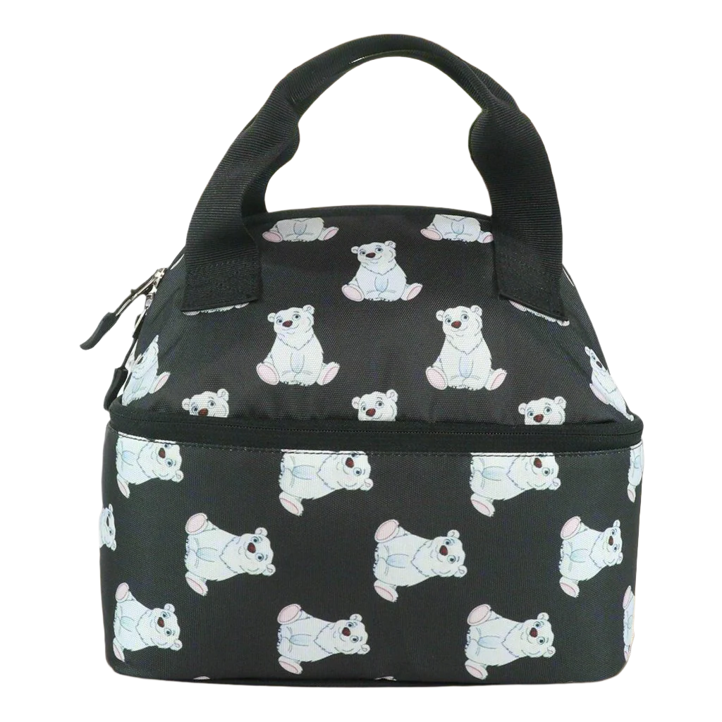 Smily Kiddos Double Decker Lunch Bag Panda Theme - Black