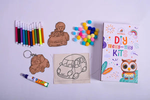 Educational car painting kit for children DIY art and craft learning activity kit
