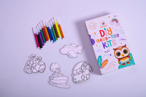 Creative vehicle craft kit for kids DIY painting and decoration set