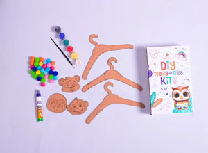 Teeny Tiny DIY Wooden Hanger Craft Kit – Set of 3 Craft Kit for Kids - ilearnngrow Learning Solutions Pvt Ltd