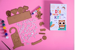 Teeny Tiny Superhero DIY Name Plate Kit & Door Knob Kit – Room Decor Craft for Kids | iLearnNGrow - ilearnngrow Learning Solutions Pvt Ltd