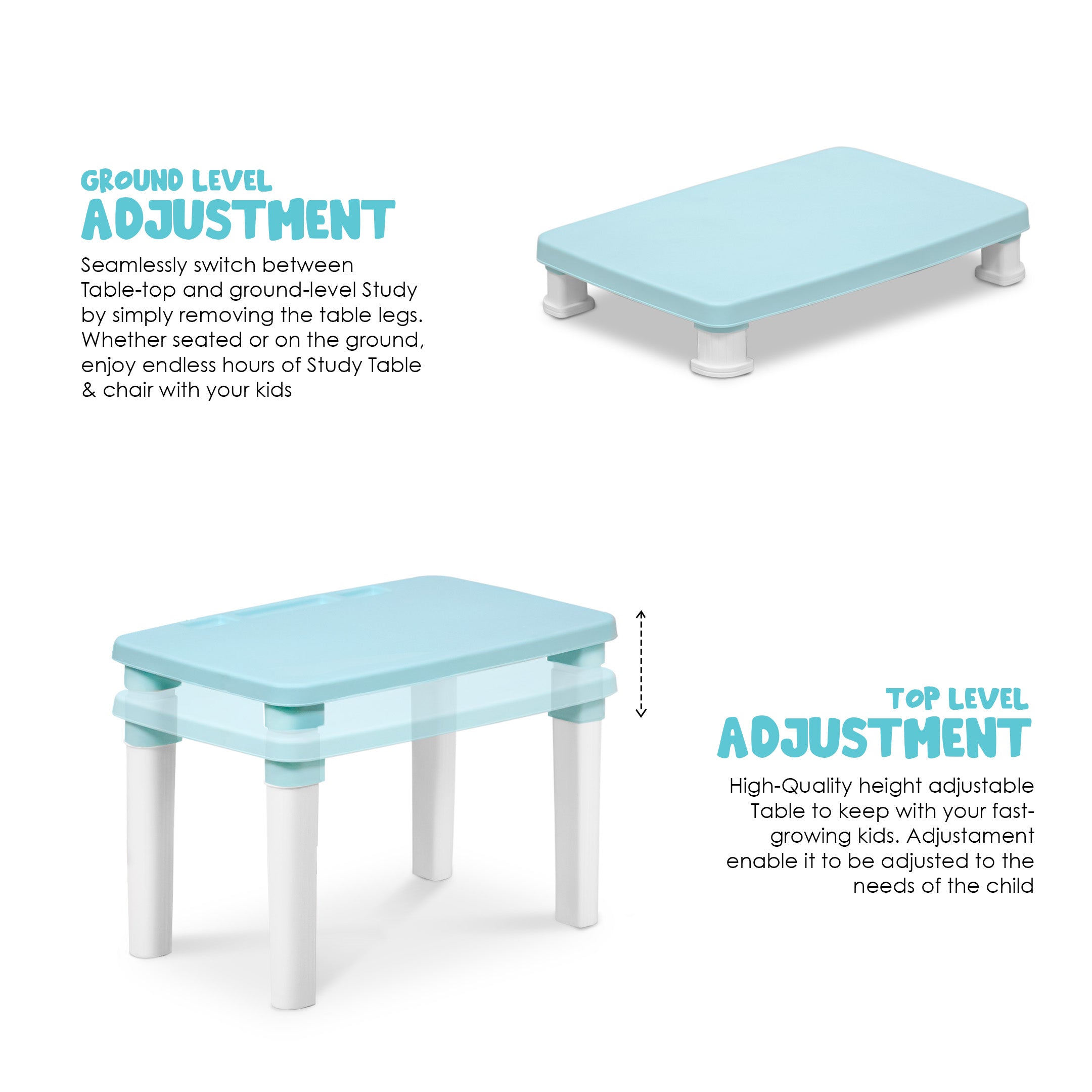 Happy Bear - Table for Kids, Lightweight Plastic Table