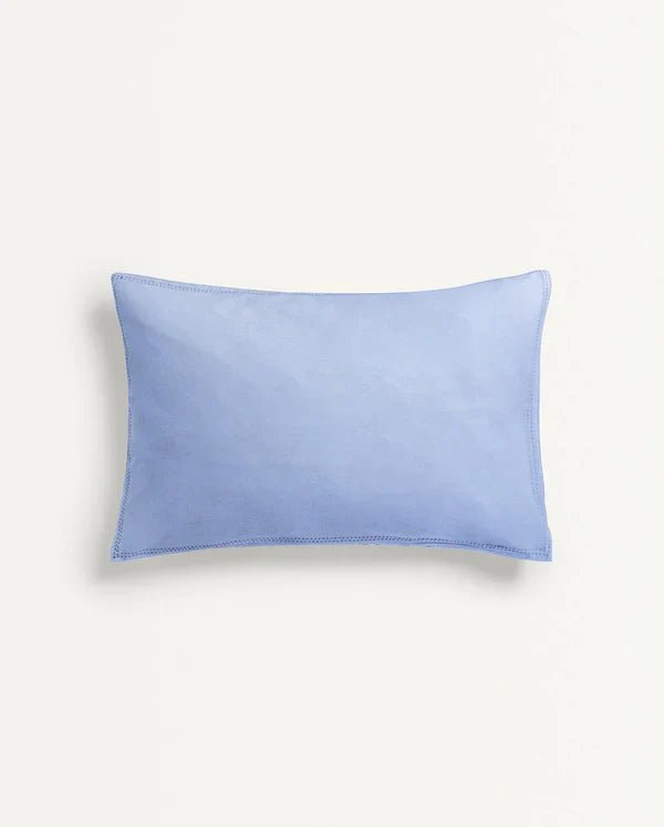 The Baby Atelier 100% Organic Baby Pillow Cover with filler Light Blue - Baby Pillow