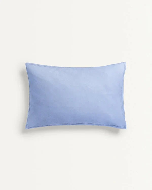 The Baby Atelier 100% Organic Baby Pillow Cover with filler Light Blue - Baby Pillow