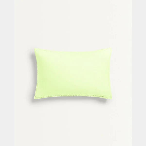 The Baby Atelier 100% Organic Baby Pillow Cover with fillers Lime Green - Baby Pillow