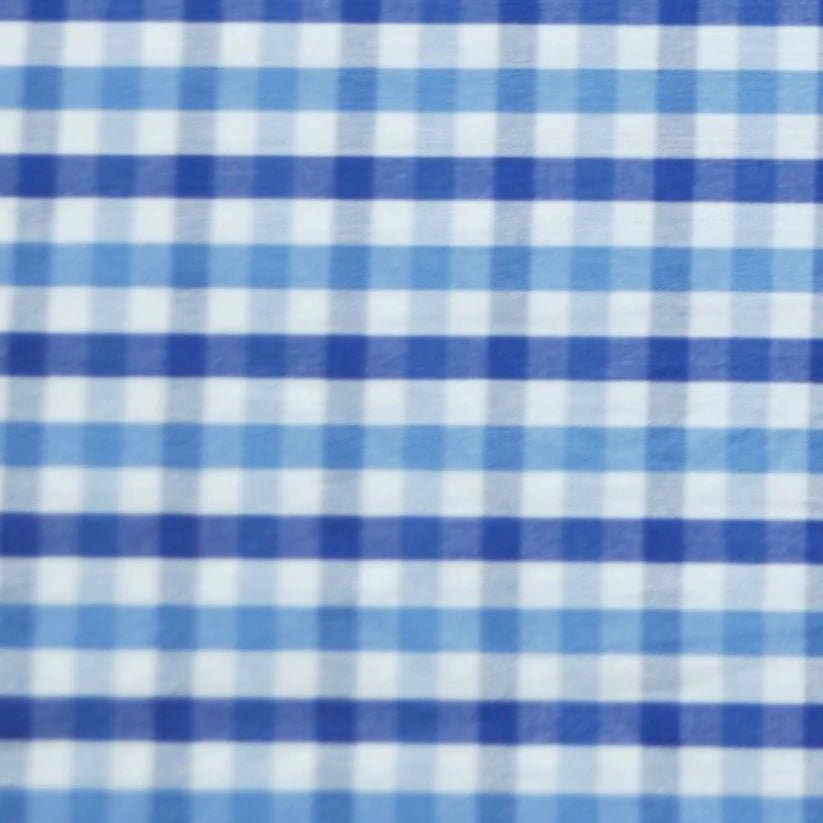 The Baby Atelier 100% Organic Baby Pillow Cover with fillers Shaded Blue Checks - Baby Pillow