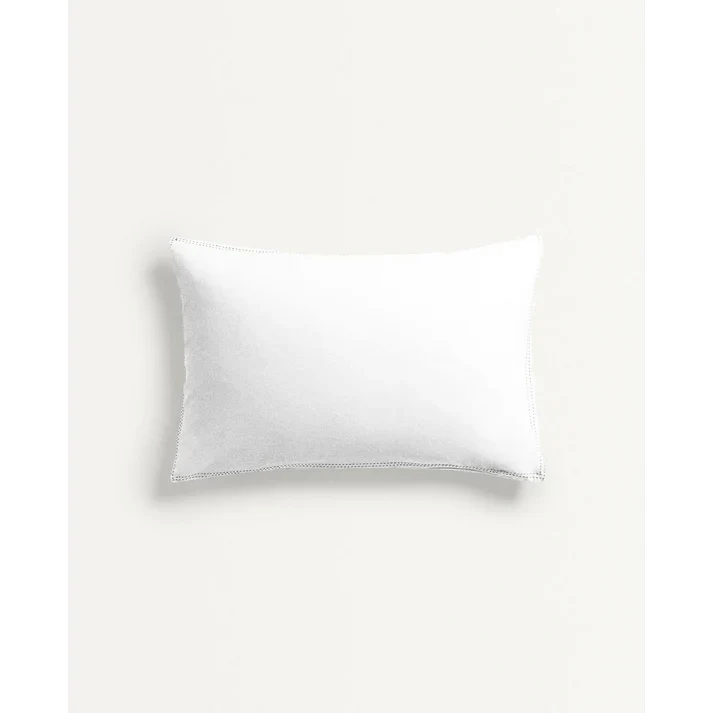 The Baby Atelier 100% Organic Baby Pillow Cover without fillers Off White - Baby Pillow