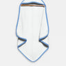 The Baby Atelier 100% Organic Blue Checks Organic Hooded Towel - TBA1982 - 13012