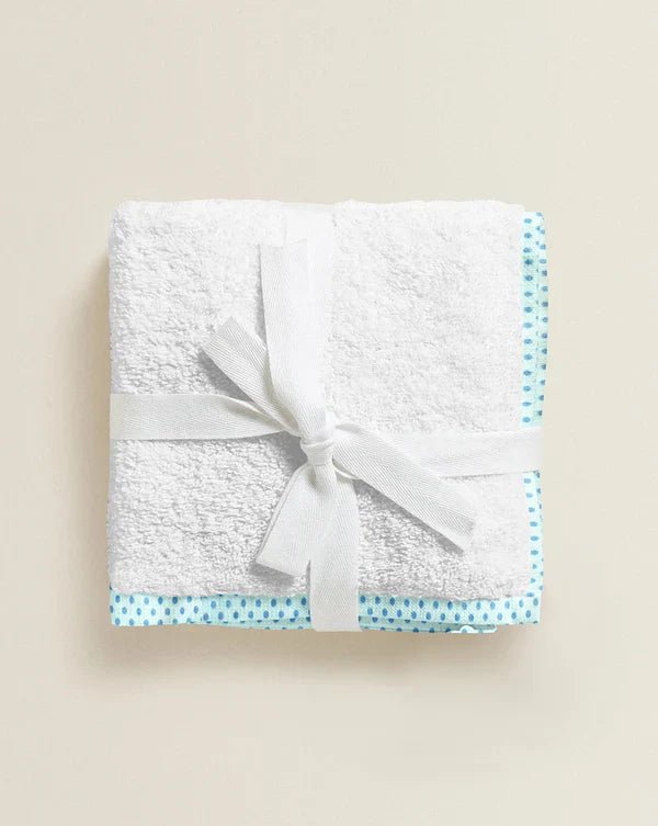 The Baby Atelier 100% Organic Blue on Blue Organic Junior Towel - Kids Towels