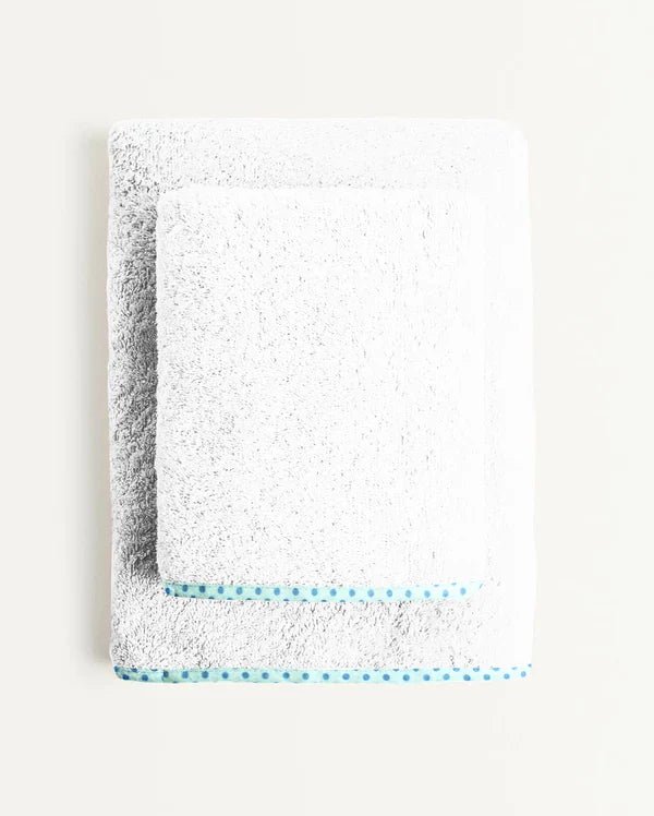 The Baby Atelier 100% Organic Blue on Blue Organic Organic Junior Towel Set - Kids Towels