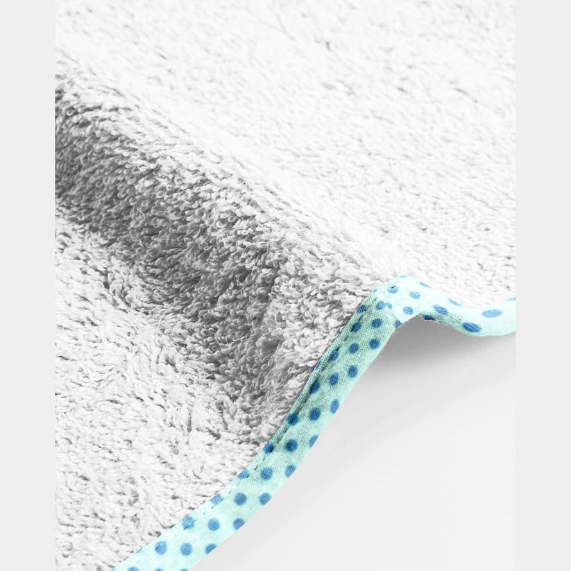 The Baby Atelier 100% Organic Blue on Blue Organic Organic Junior Towel Set - Kids Towels