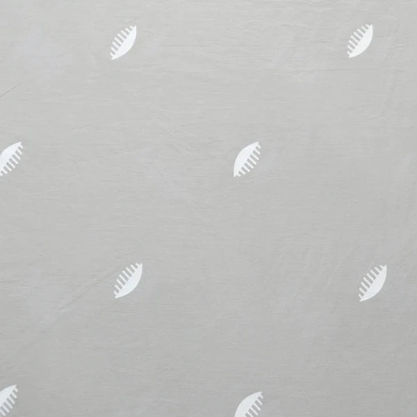 The Baby Atelier 100% Organic Fitted Crib Sheet Grey Comb - TBA1982 - 8093