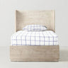 The Baby Atelier 100% Organic Fitted Queen Sheet Navy Squares - TBA1982 - 10091