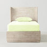 The Baby Atelier 100% Organic Fitted Single Sheet Lime Green - TBA1982 - 9062