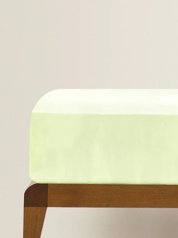 The Baby Atelier 100% Organic Fitted Single Sheet Lime Green - TBA1982 - 9062