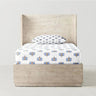 The Baby Atelier 100% Organic Fitted Single Sheet Lotus Print - TBA1982 - 9088