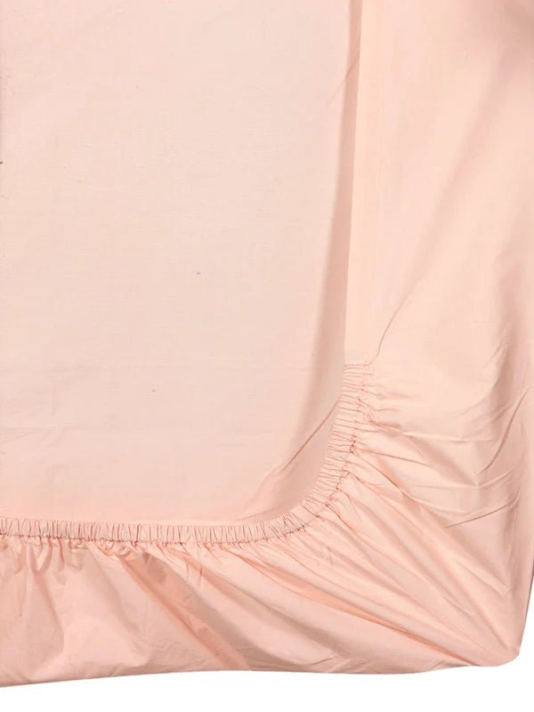 The Baby Atelier 100% Organic Fitted Single Sheet Neutral Pink - TBA1982 - 9017