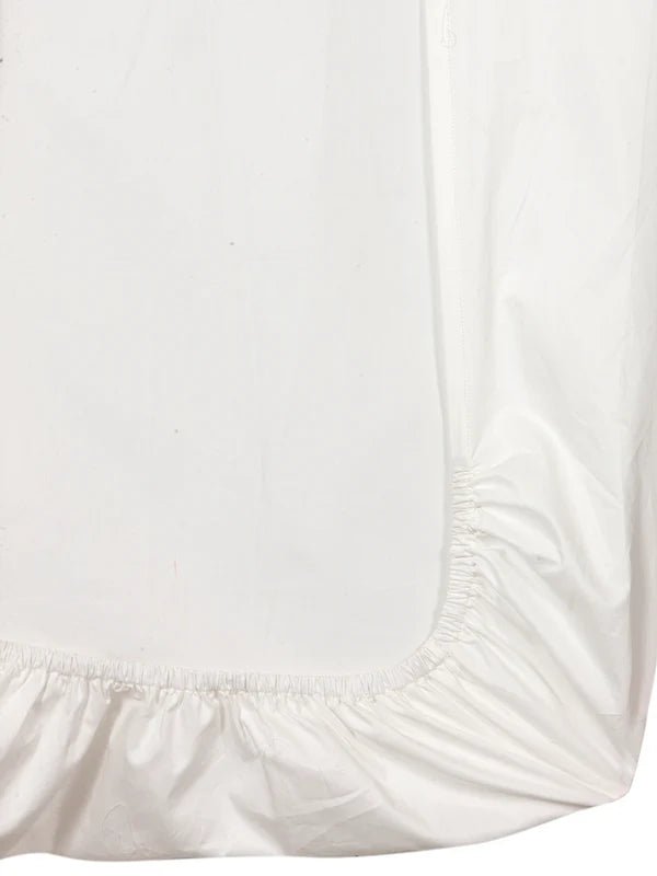 The Baby Atelier 100% Organic Fitted Single Sheet Off White - TBA1982 - 9022