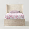 The Baby Atelier 100% Organic Fitted Single Sheet Red Flower - TBA1982 - 9085