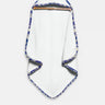 The Baby Atelier 100% Organic Floral Blue Organic Hooded Towel - TBA1982 - 13070