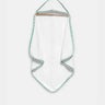 The Baby Atelier 100% Organic Green and Black Checks Organic Hooded Towel - TBA1982 - 13086