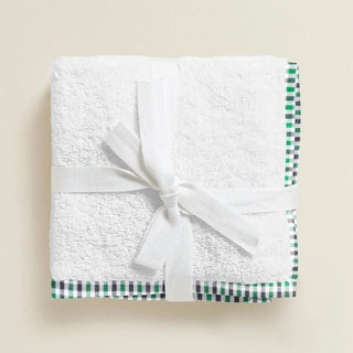 The Baby Atelier 100% Organic Green and Black Checks Organic Junior Towel Set - TBA1982 - 17086