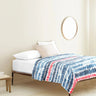 The Baby Atelier 100% Organic Junior Bed Cover Queen Red and Blue Brushstrokes - TBA1982 - 23005