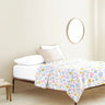 The Baby Atelier 100% Organic Junior Bed Cover Queen Whimsical Flowers - TBA1982 - 23002