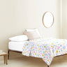 The Baby Atelier 100% Organic Junior Bed Cover Single Whimsical Flowers - TBA1982 - 22002