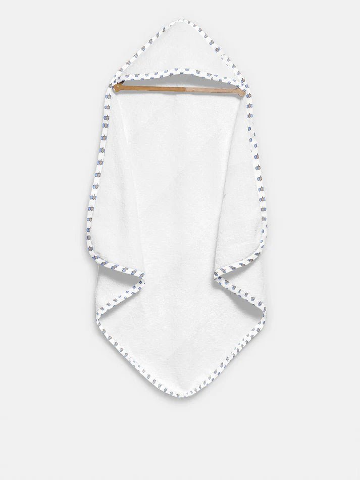 The Baby Atelier 100% Organic Lotus Print Organic Hooded Towel - TBA1982 - 13079
