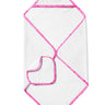 The Baby Atelier 100% Organic Pink Line Drawing Organic Hooded Towel Set - TBA1982 - 18087