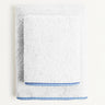 The Baby Atelier 100% Organic Shaded Blue Checks Organic Junior Towel Set - TBA1982 - 17084